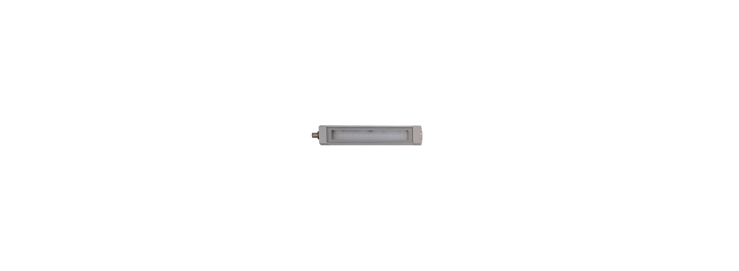 COMPACT-ALPHA, 204 mm, 6 W, 24 Vdc, IP67, 90°, 5000K 3STEP MacAdam, Connettore M12A-4P Male