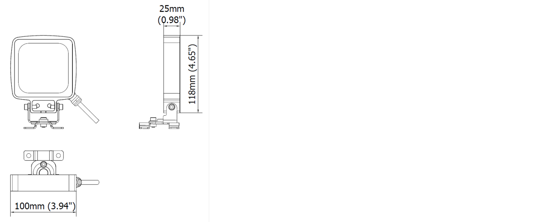 SR0921Q0501 — Abmessungen