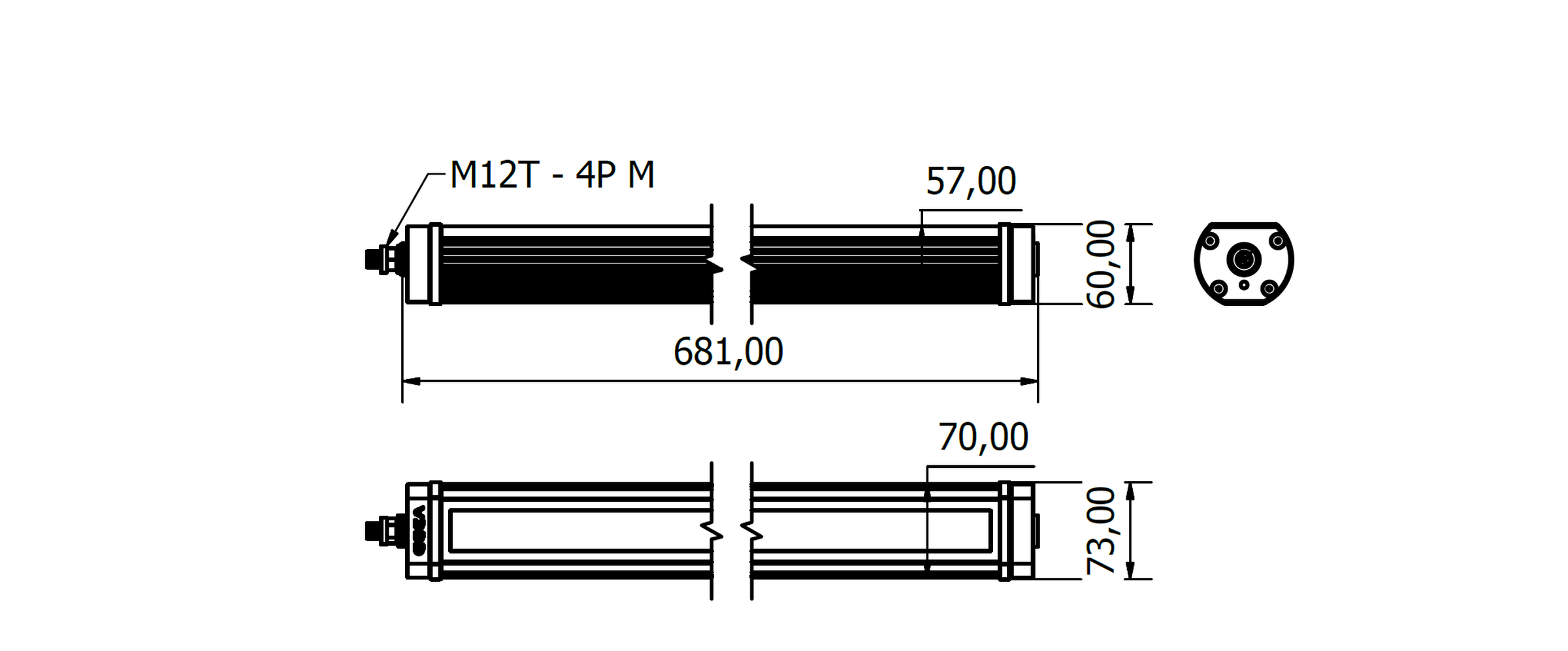 TA0521S02W — Dimensioni