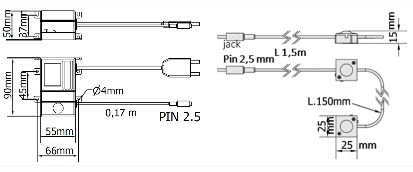 K5LED1W — Dimensioni