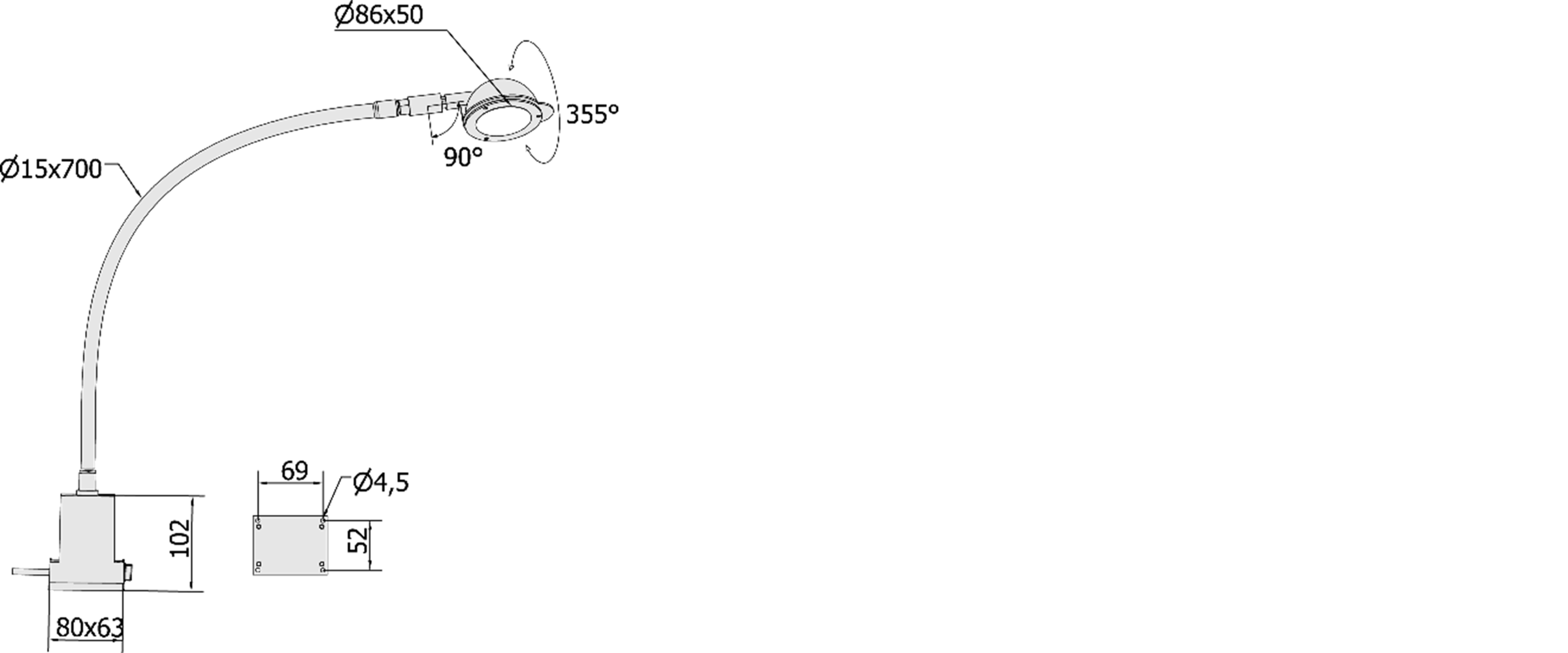 960122SF3 — Dimensions